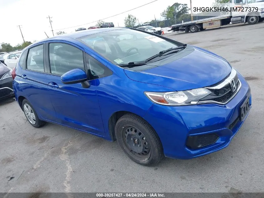 2018 Honda Fit Lx VIN: 3HGGK5H46JM727379 Lot: 39257427