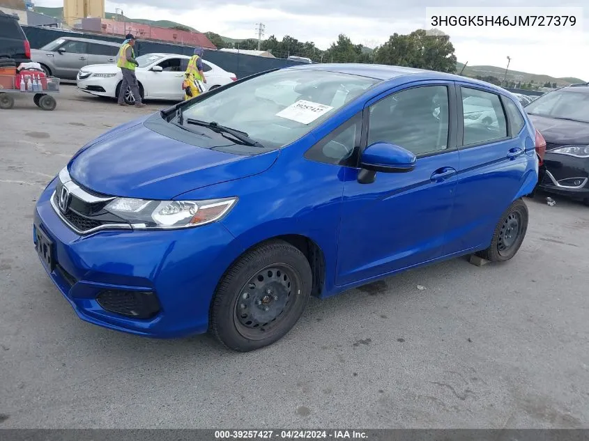 2018 Honda Fit Lx VIN: 3HGGK5H46JM727379 Lot: 39257427