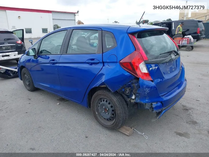 3HGGK5H46JM727379 2018 Honda Fit Lx