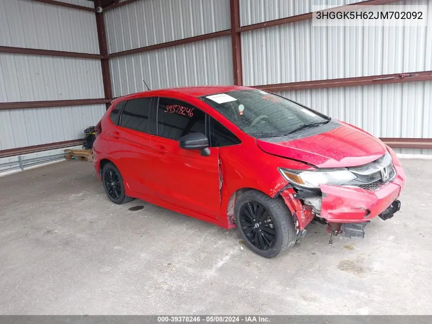 3HGGK5H62JM702092 2018 Honda Fit Sport