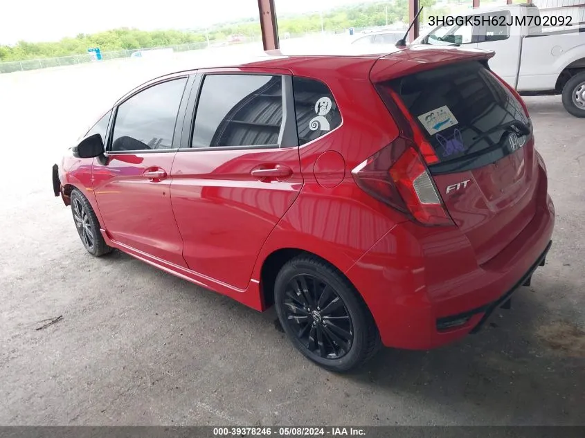 3HGGK5H62JM702092 2018 Honda Fit Sport