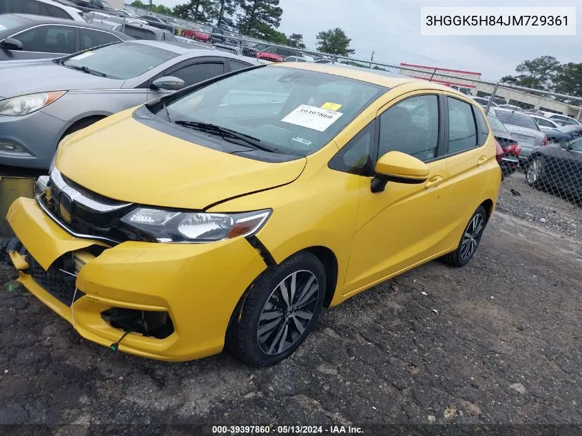 2018 Honda Fit Ex VIN: 3HGGK5H84JM729361 Lot: 39397860