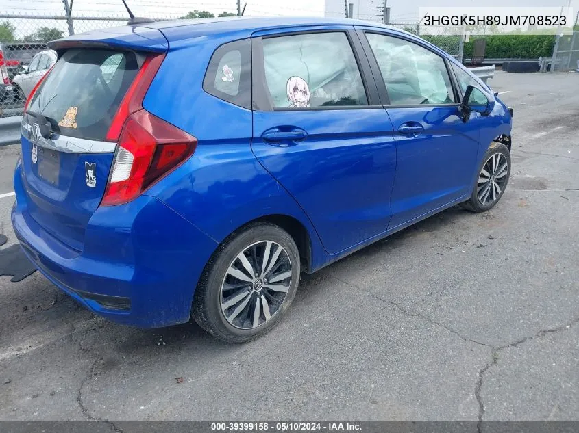 2018 Honda Fit Ex VIN: 3HGGK5H89JM708523 Lot: 39399158