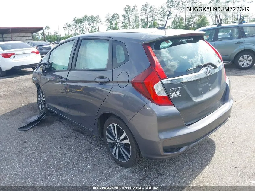 2018 Honda Fit Ex-L VIN: 3HGGK5H90JM722349 Lot: 39842428