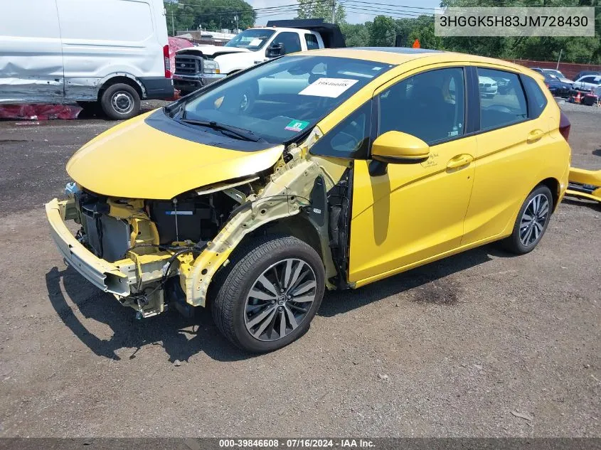 3HGGK5H83JM728430 2018 Honda Fit Ex