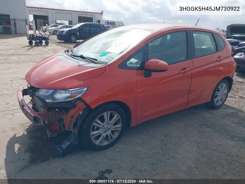 3HGGK5H45JM730922 2018 Honda Fit Lx