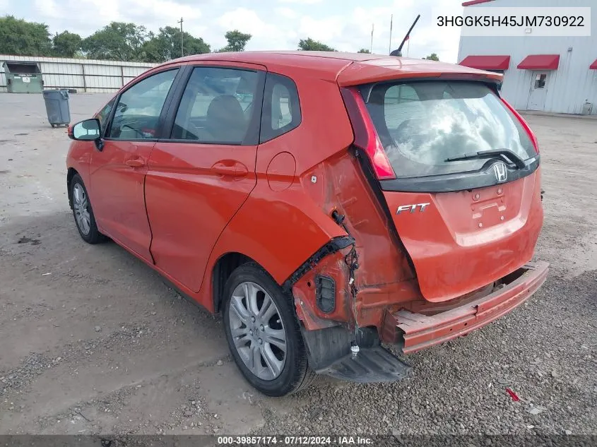 3HGGK5H45JM730922 2018 Honda Fit Lx