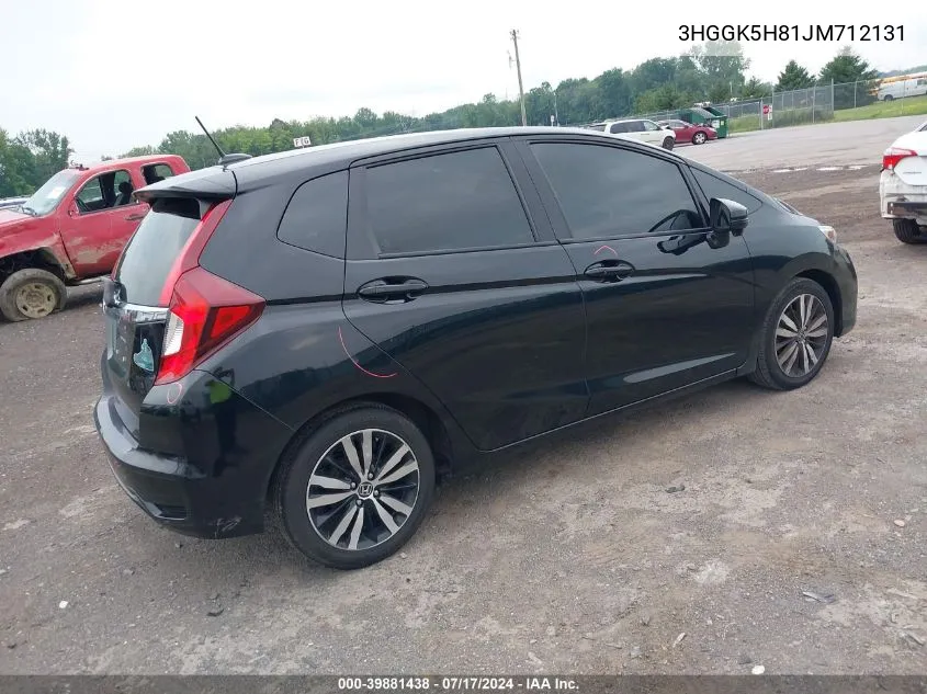 2018 Honda Fit Ex VIN: 3HGGK5H81JM712131 Lot: 39881438