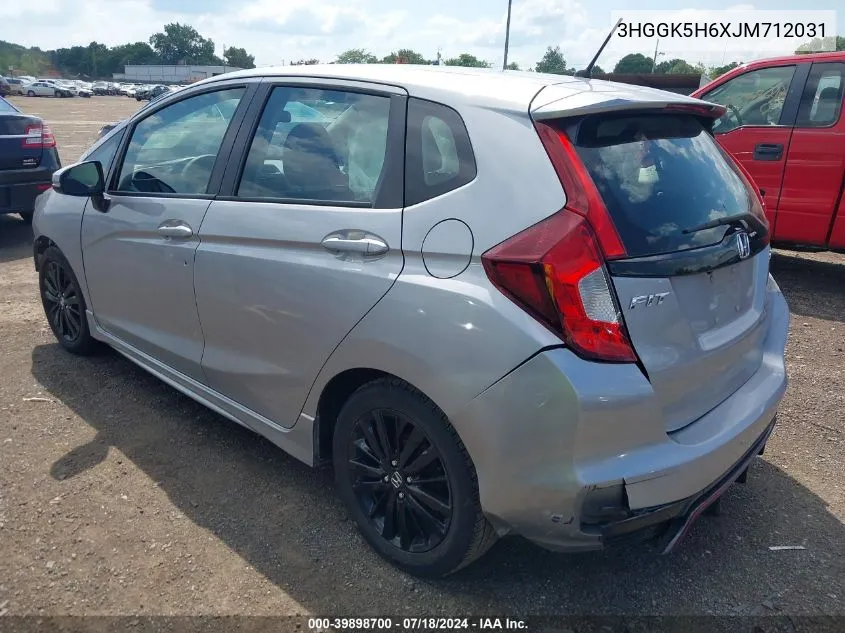 2018 Honda Fit Sport VIN: 3HGGK5H6XJM712031 Lot: 39898700