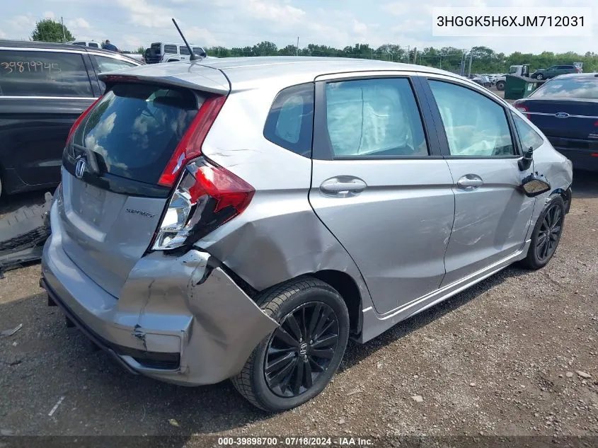 3HGGK5H6XJM712031 2018 Honda Fit Sport