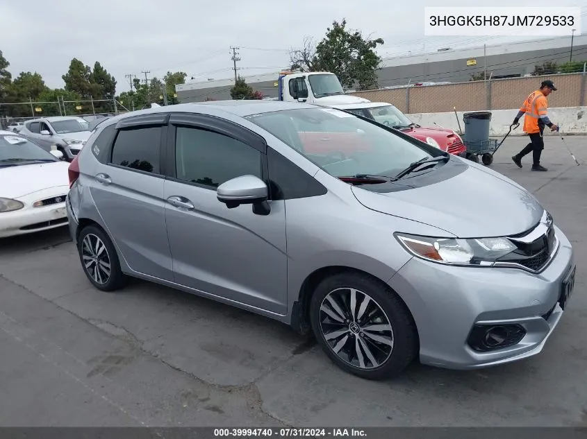 2018 Honda Fit Ex VIN: 3HGGK5H87JM729533 Lot: 39994740