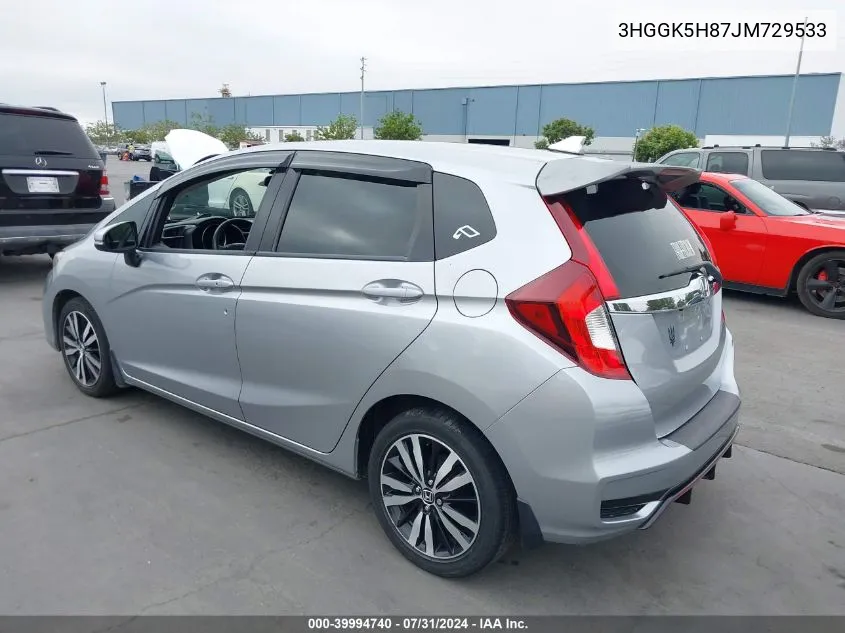 3HGGK5H87JM729533 2018 Honda Fit Ex