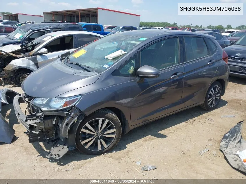 3HGGK5H83JM706038 2018 Honda Fit Ex