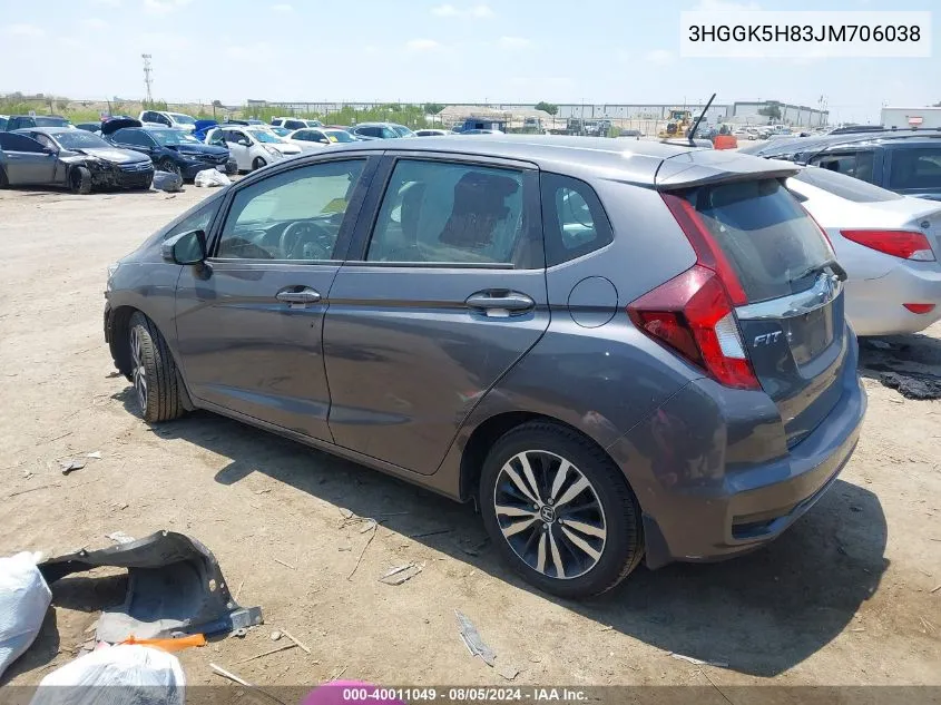 3HGGK5H83JM706038 2018 Honda Fit Ex