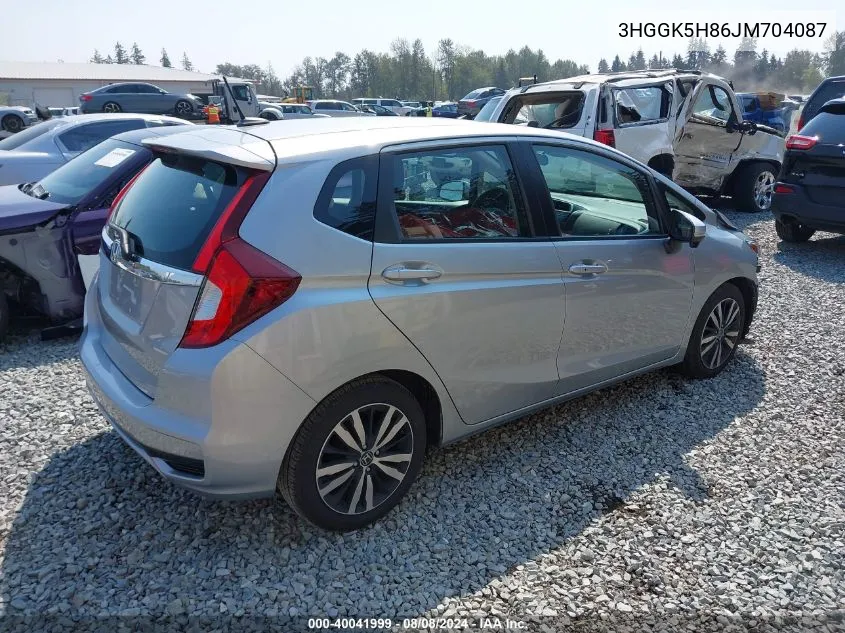 2018 Honda Fit Ex VIN: 3HGGK5H86JM704087 Lot: 40041999