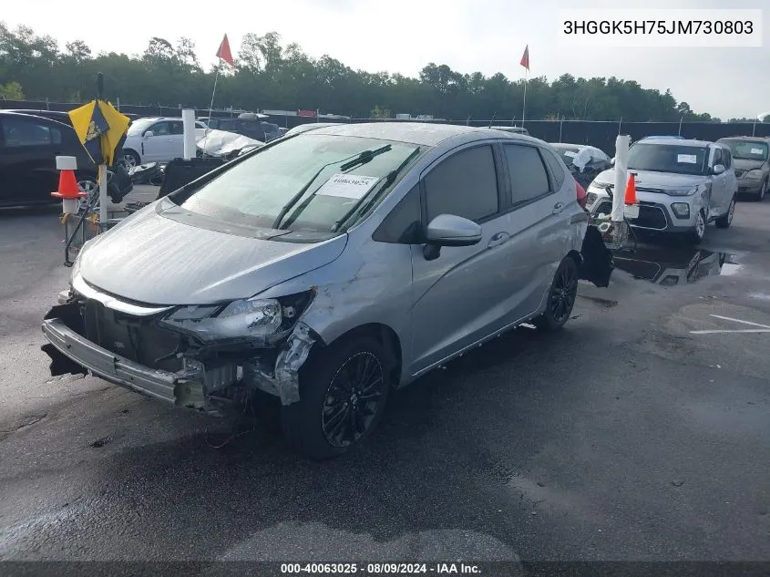 3HGGK5H75JM730803 2018 Honda Fit Sport