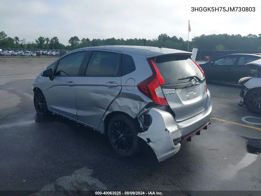 3HGGK5H75JM730803 2018 Honda Fit Sport