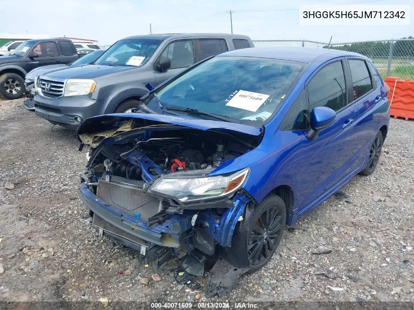 3HGGK5H65JM712342 2018 Honda Fit Sport