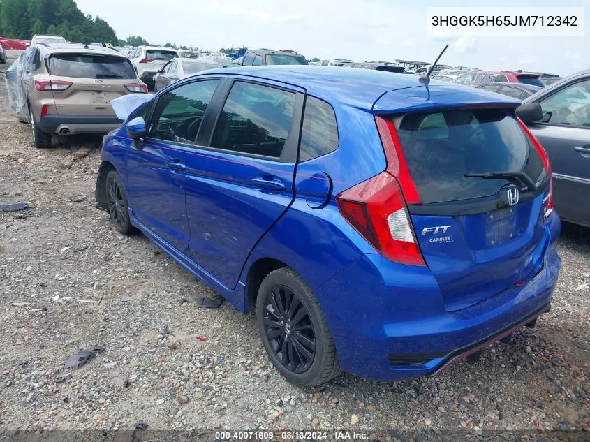 3HGGK5H65JM712342 2018 Honda Fit Sport