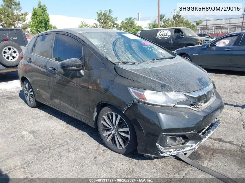 2018 Honda Fit Ex VIN: 3HGGK5H89JM729016 Lot: 40191727