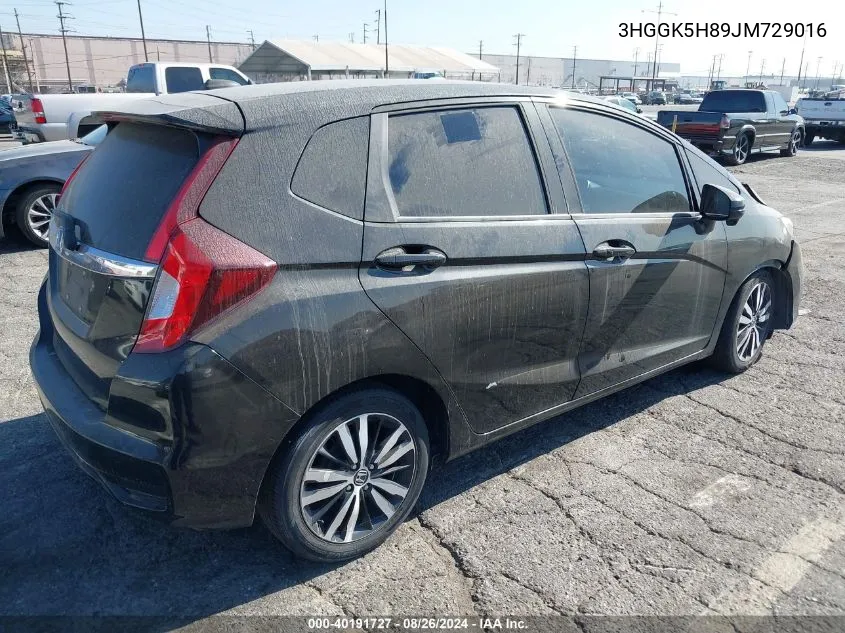 2018 Honda Fit Ex VIN: 3HGGK5H89JM729016 Lot: 40191727