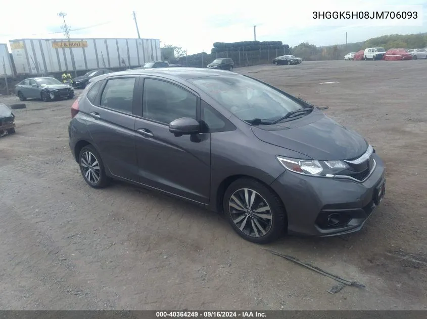 2018 Honda Fit Ex-L VIN: 3HGGK5H08JM706093 Lot: 40364249