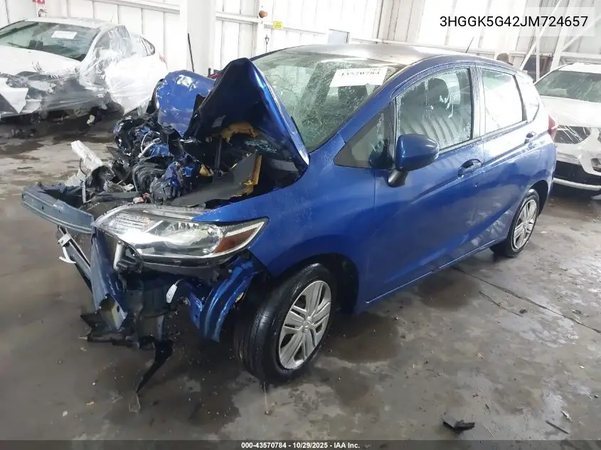 3HGGK5G42JM724657 2018 Honda Fit Lx