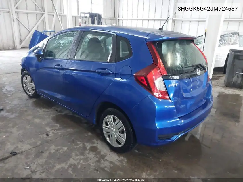 3HGGK5G42JM724657 2018 Honda Fit Lx