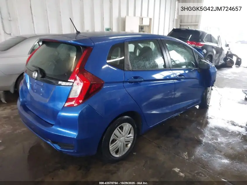 3HGGK5G42JM724657 2018 Honda Fit Lx