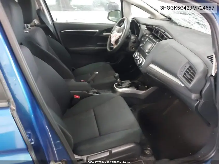 3HGGK5G42JM724657 2018 Honda Fit Lx