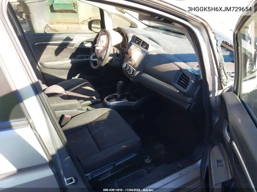 3HGGK5H6XJM729654 2018 Honda Fit Sport