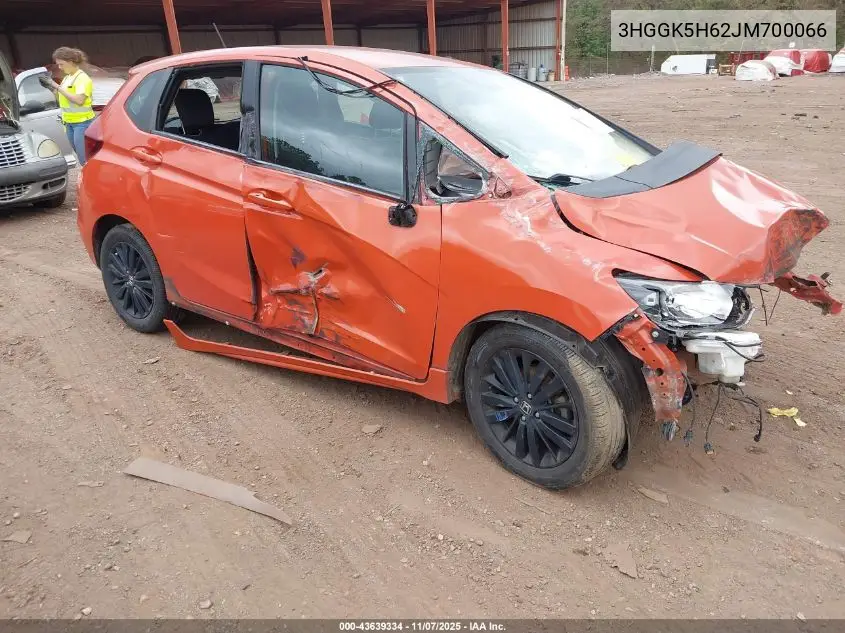 3HGGK5H62JM700066 2018 Honda Fit Sport