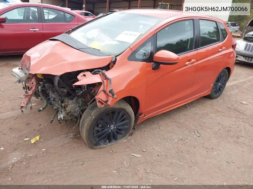 3HGGK5H62JM700066 2018 Honda Fit Sport
