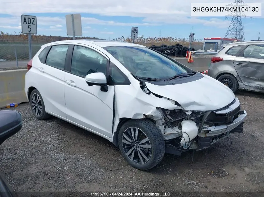 3HGGK5H74KM104130 2019 Honda Fit