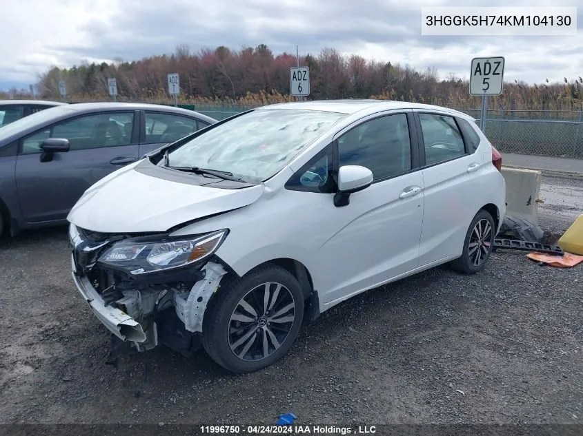 3HGGK5H74KM104130 2019 Honda Fit