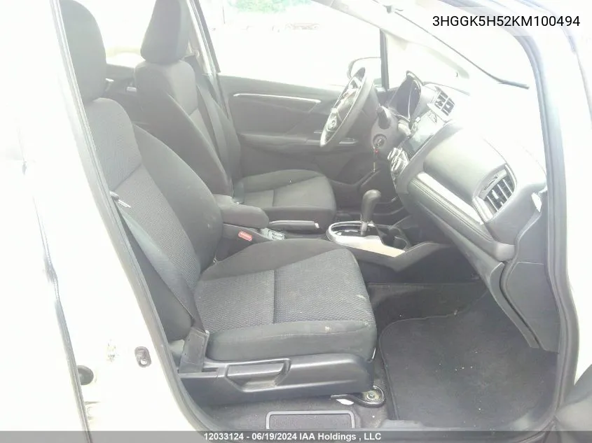 3HGGK5H52KM100494 2019 Honda Fit Lx