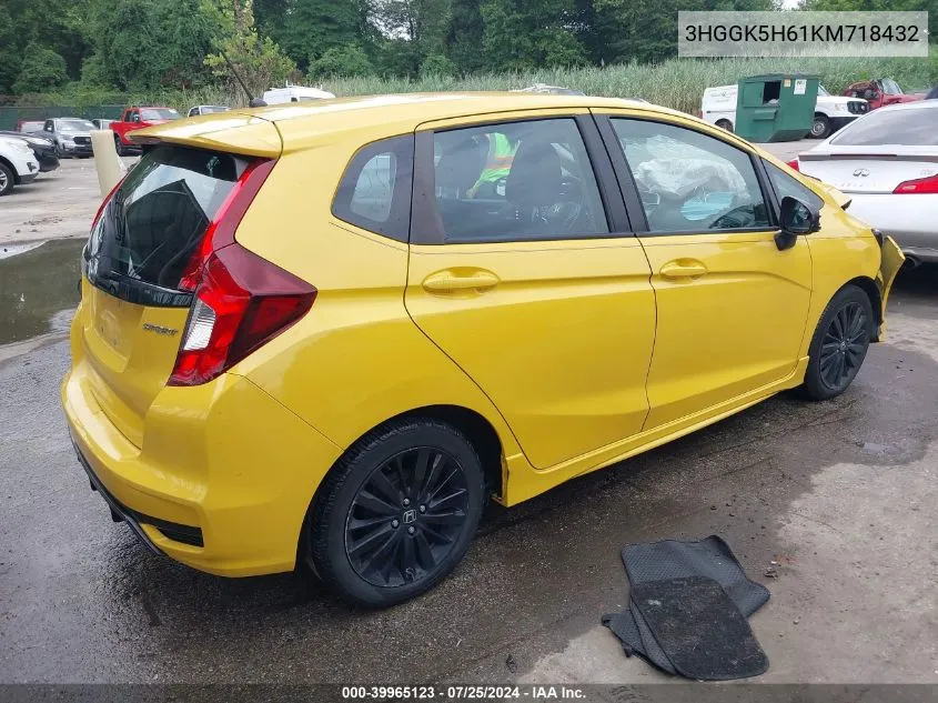 3HGGK5H61KM718432 2019 Honda Fit Sport