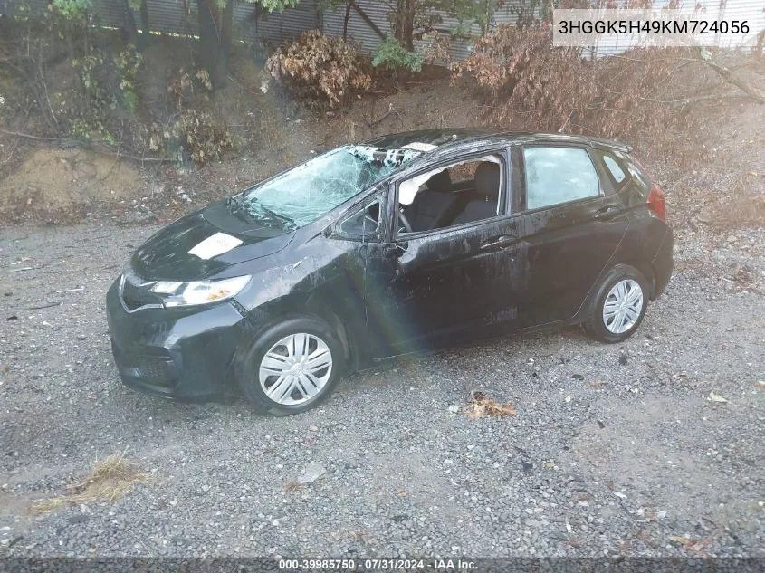 3HGGK5H49KM724056 2019 Honda Fit Lx