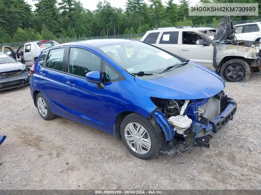 3HGGK5H42KM730989 2019 Honda Fit Lx