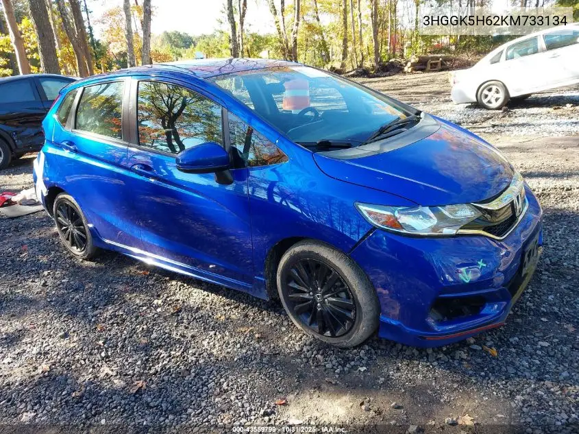 3HGGK5H62KM733134 2019 Honda Fit Sport
