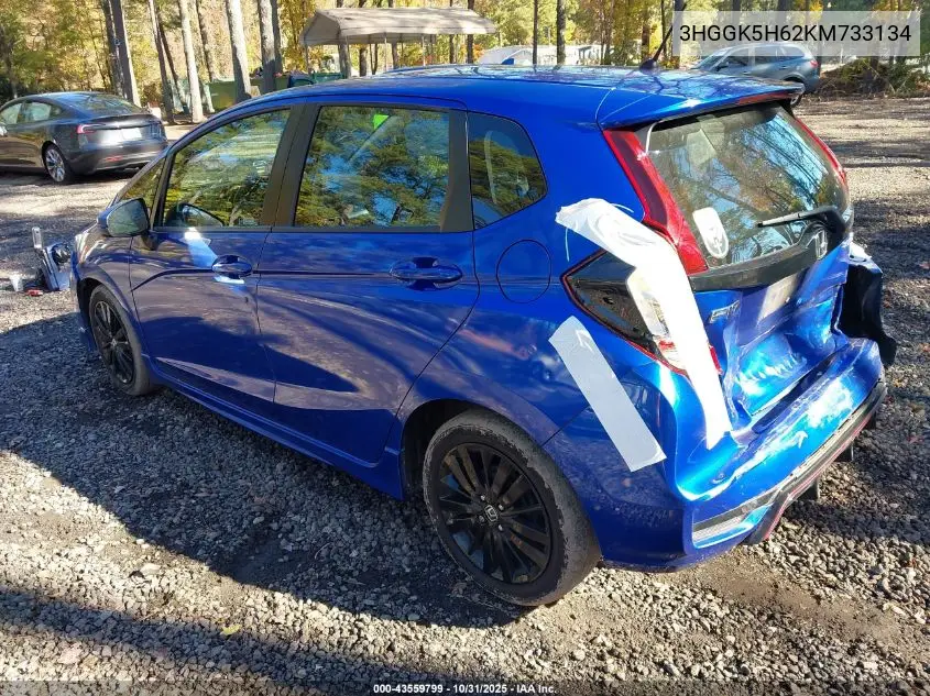 3HGGK5H62KM733134 2019 Honda Fit Sport