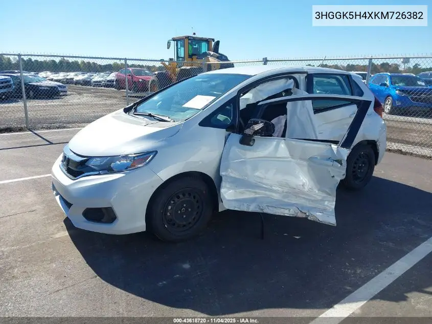 3HGGK5H4XKM726382 2019 Honda Fit Lx
