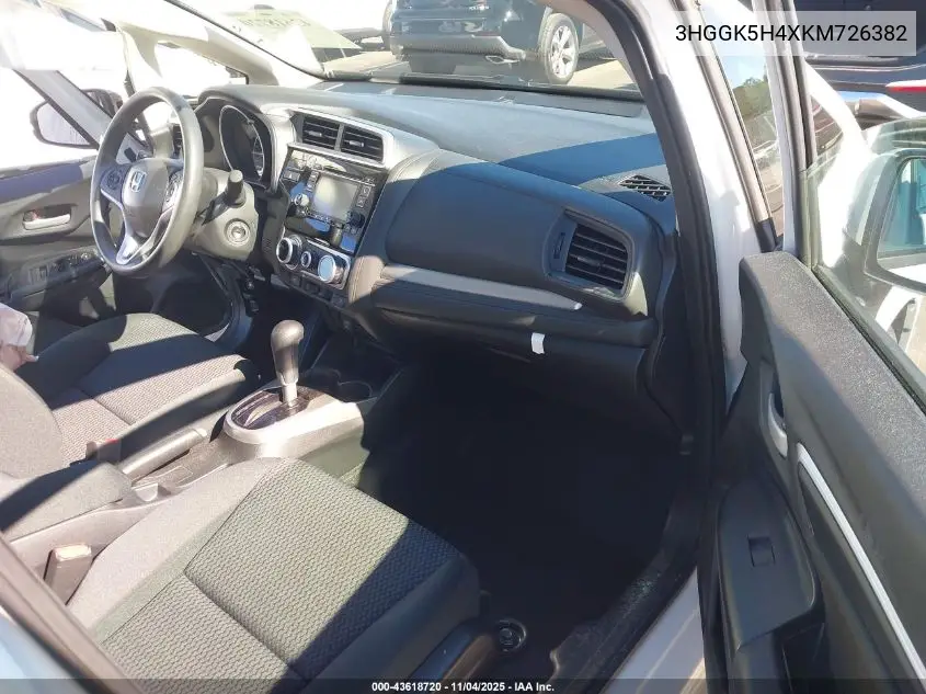3HGGK5H4XKM726382 2019 Honda Fit Lx