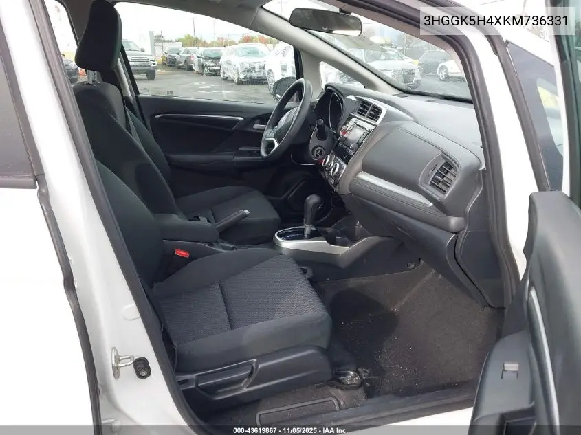 3HGGK5H4XKM736331 2019 Honda Fit Lx