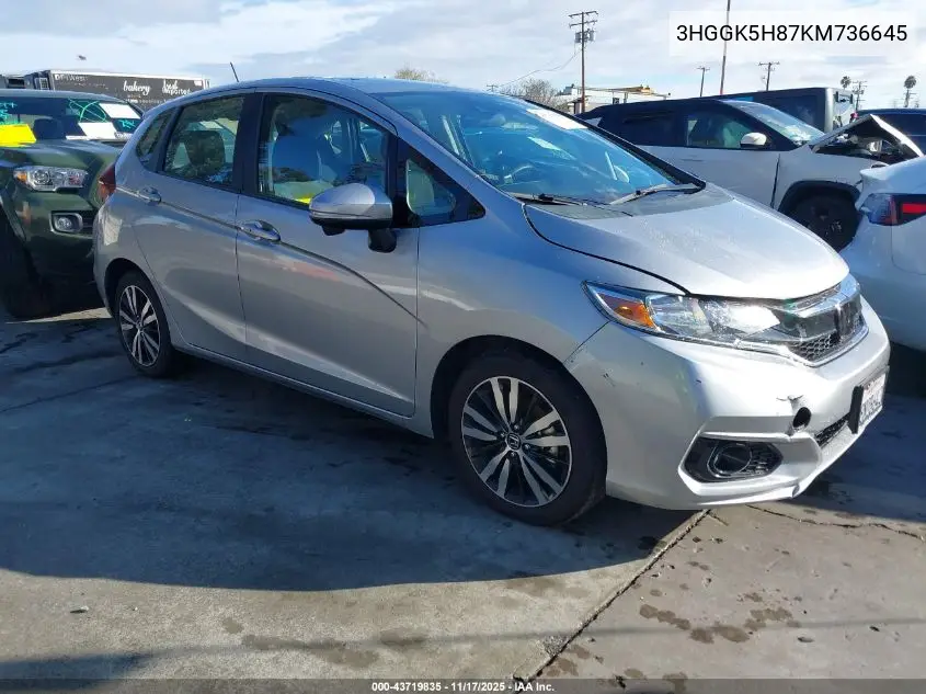 3HGGK5H87KM736645 2019 Honda Fit Ex