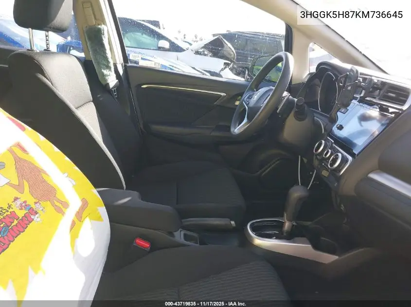 3HGGK5H87KM736645 2019 Honda Fit Ex
