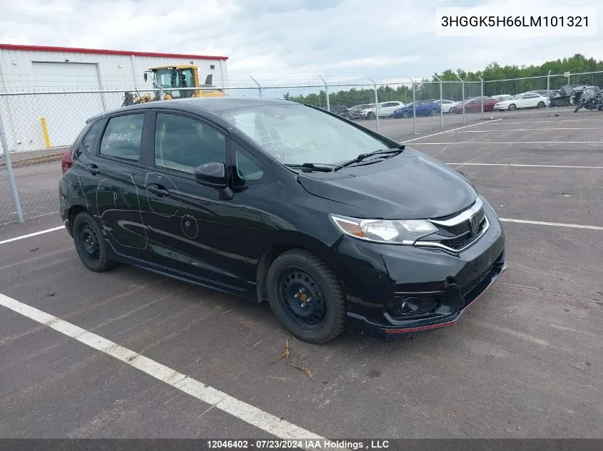 3HGGK5H66LM101321 2020 Honda Fit