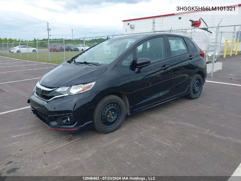 3HGGK5H66LM101321 2020 Honda Fit