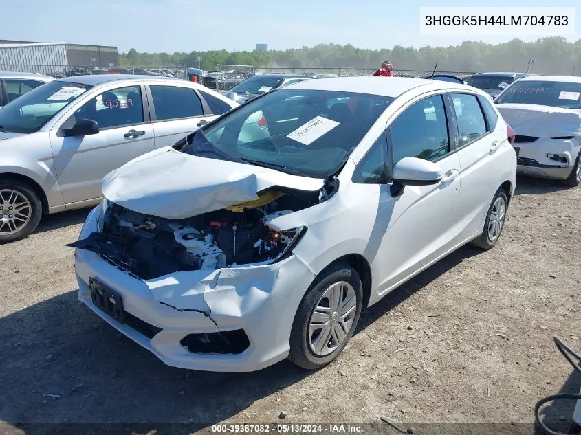 2020 Honda Fit Lx VIN: 3HGGK5H44LM704783 Lot: 39387082