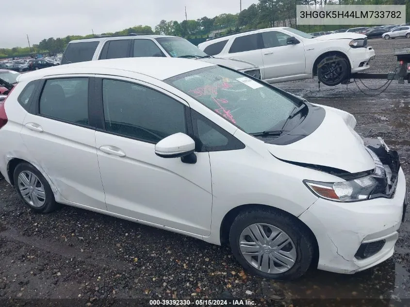 2020 Honda Fit Lx VIN: 3HGGK5H44LM733782 Lot: 39392330